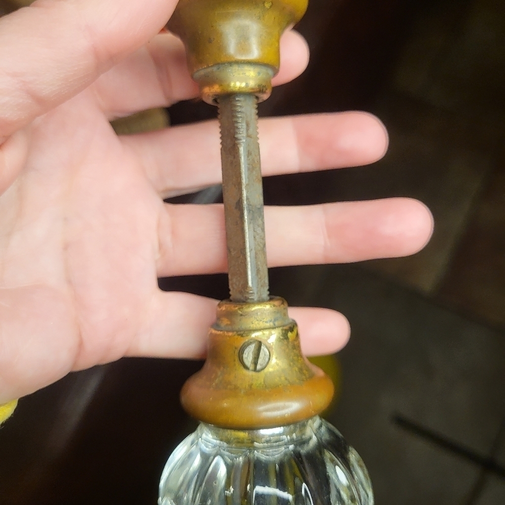 Vintage crystal door handle - Picture 5 of 7